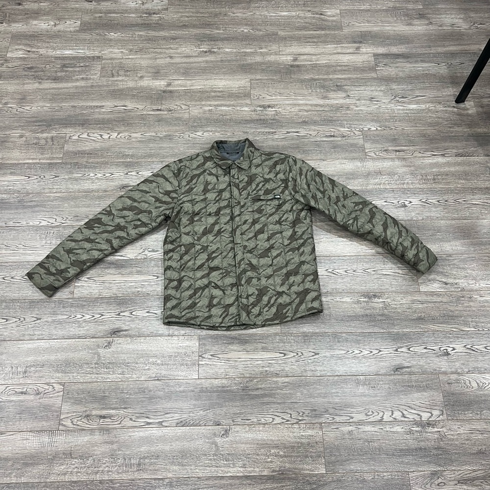 The North Face Green Camo Lightweight Puffer Jacket